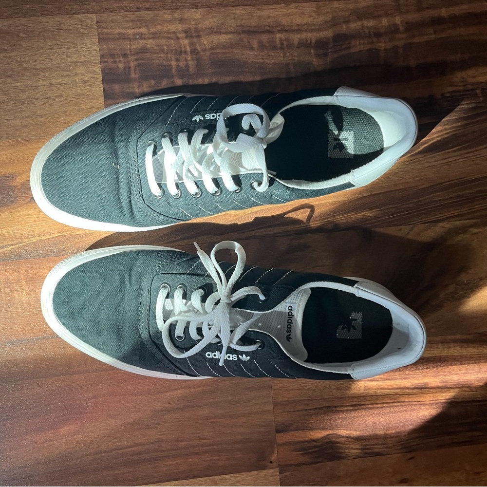 Adidas Classic White and Black Shoes
